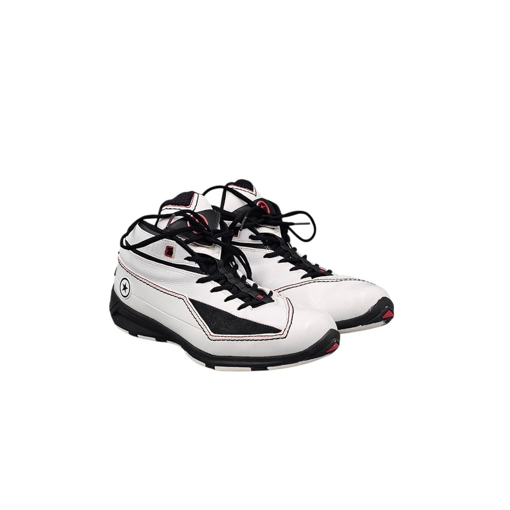 Converse Mens Size 10 US EUC Dwayne Wayde 3 Black White Leather Basketball Shoes